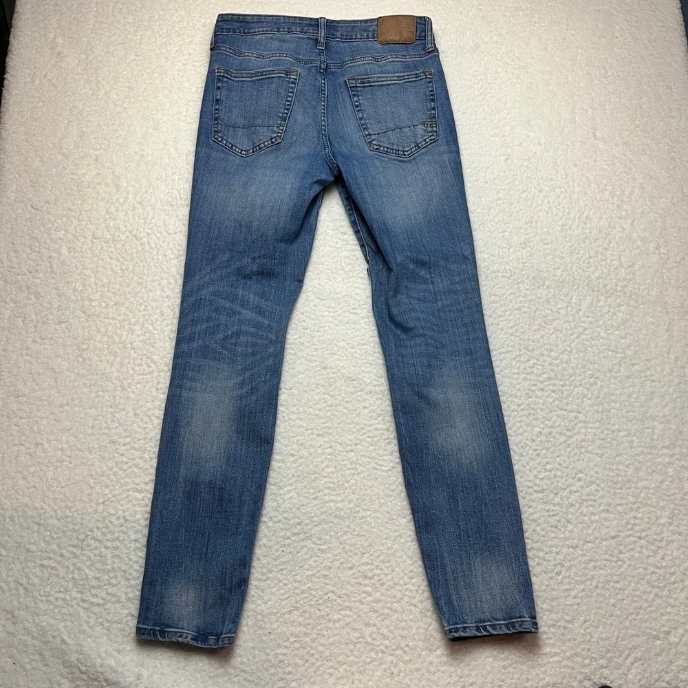Aeropostale Jeans Mens 31x32 Blue Super Skinny Distressed Medium‎ Wash Denim